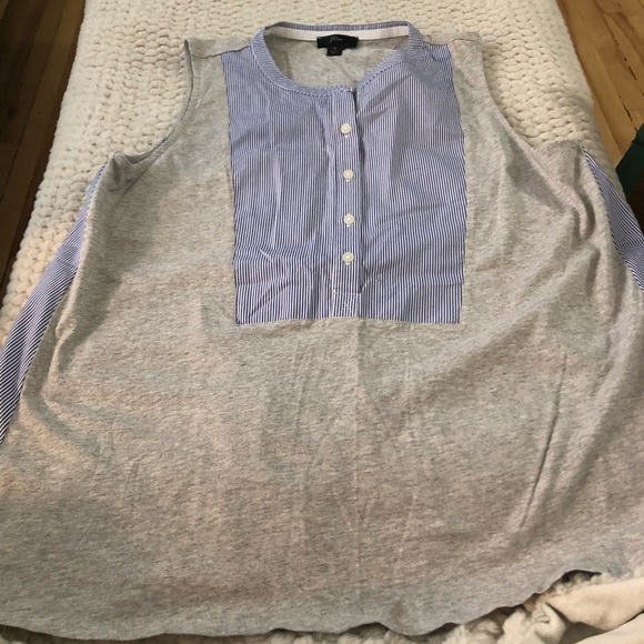J Crew Sleeveless Blouse. Sz M - Picture 3 of 8